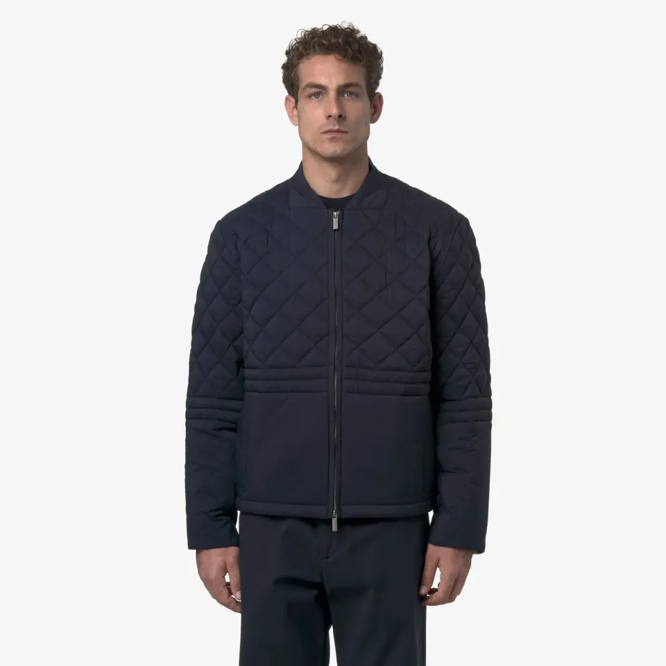K-Way Bariol Premium Warm geaca barbati albastru matlasata