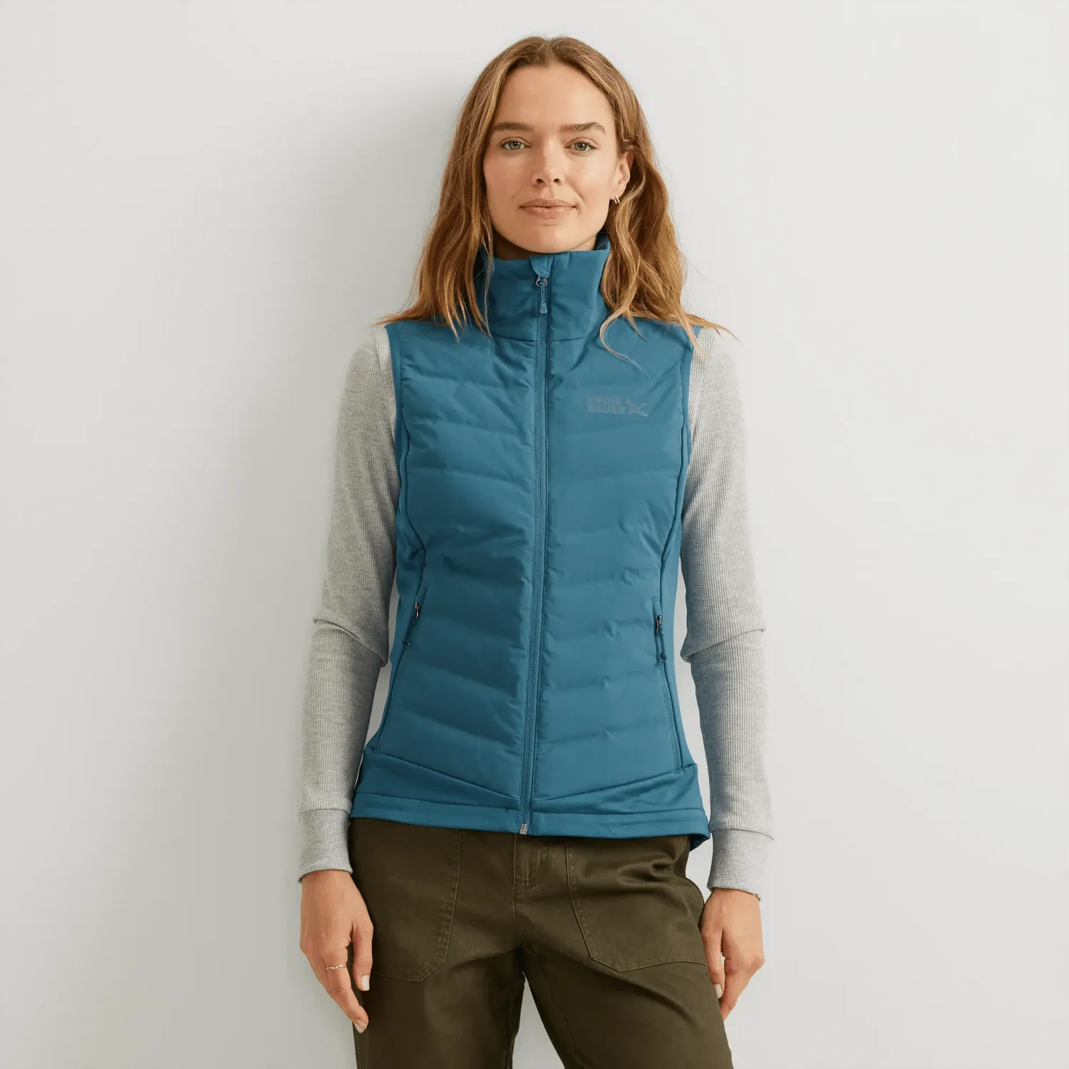 Eddie Bauer MotionLoft vestă damă puf Sea Blue călduroasă