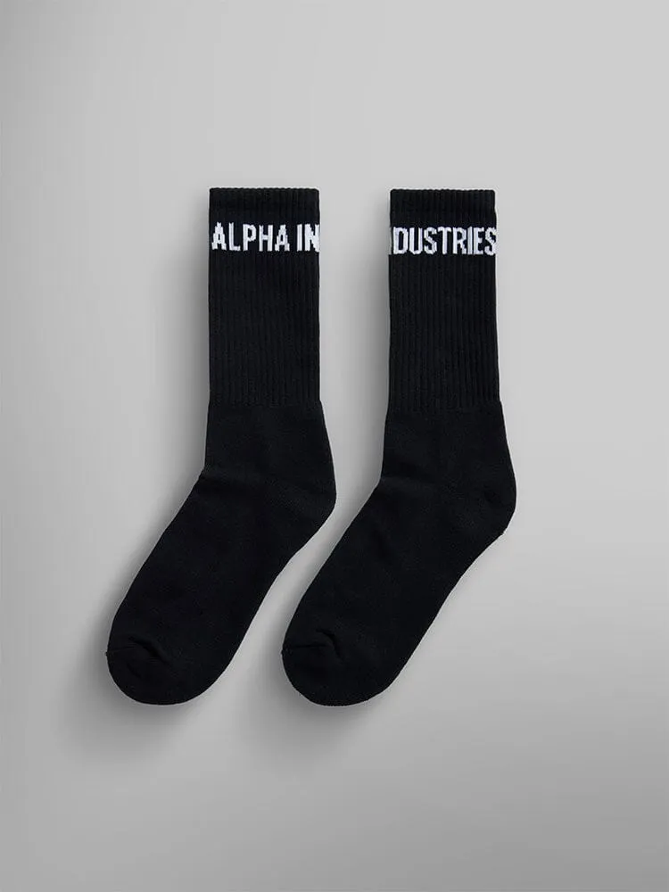 Alpha Industries Logo șosete albe bumbac