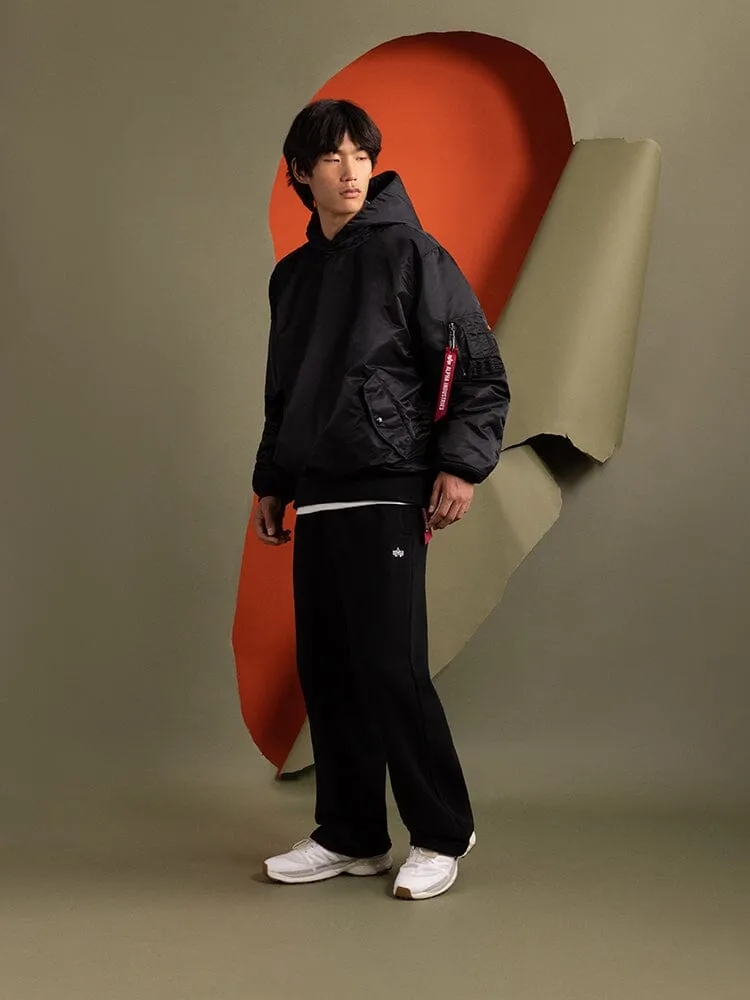 Alpha Industries Pull-Over MA-1 hanorac negru cu gluga