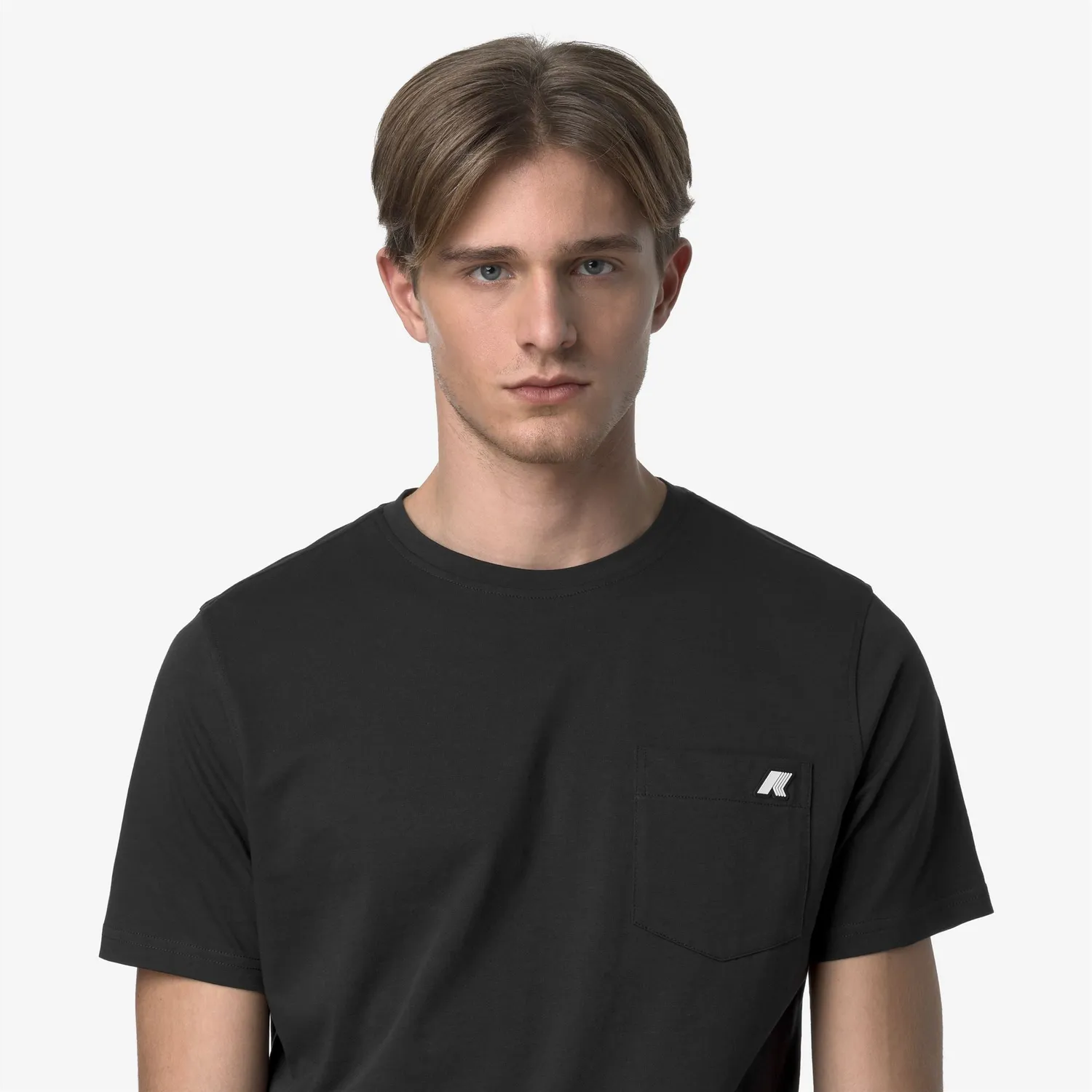 K-Way Sigur Jersey Slim tricou bumbac negru slim