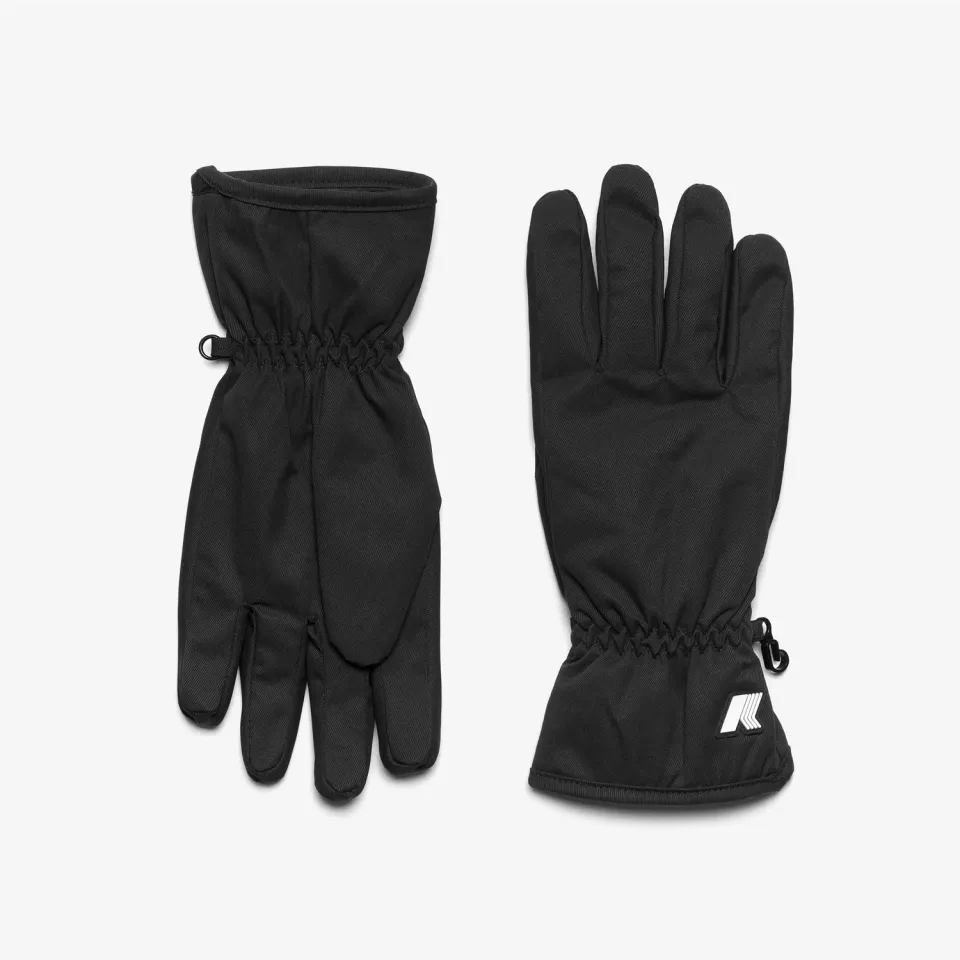 K-Way Freyr manusi unisex negre calduroase