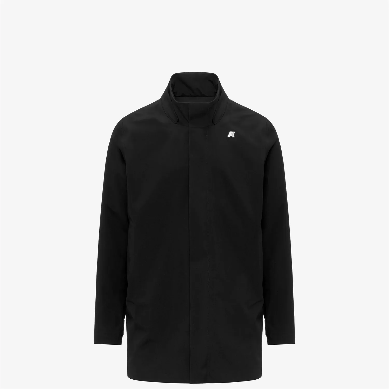 K-Way Duke Bonded Jersey palton bărbați negru 3/4 elegant