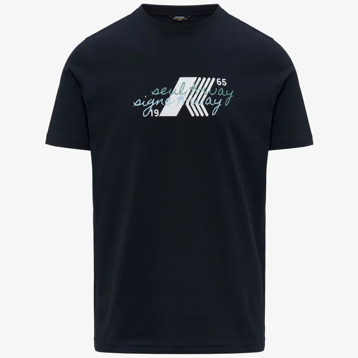 K-Way Odom Jersey tricou barbati albastru bumbac