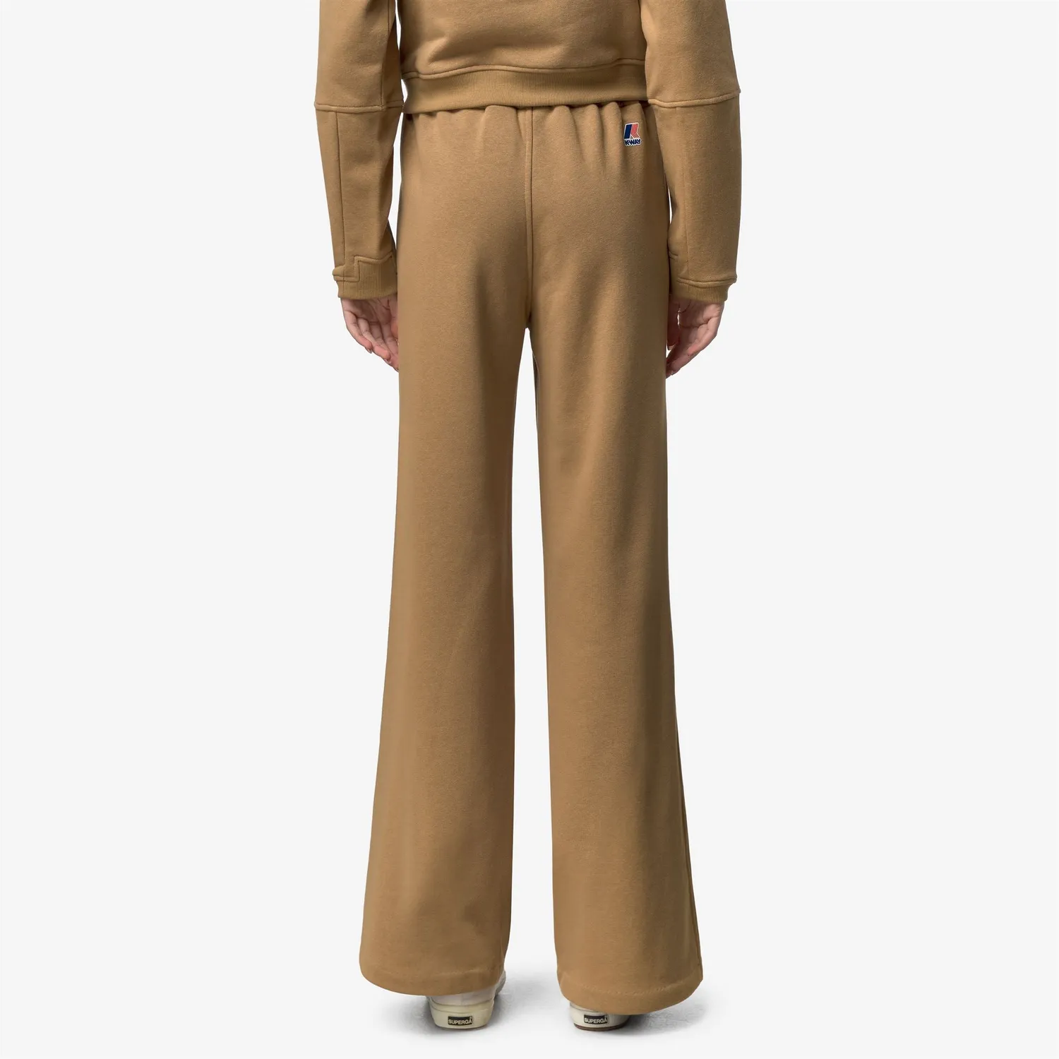 K-Way Loyre Poly Cotton pantaloni dama maro fleece