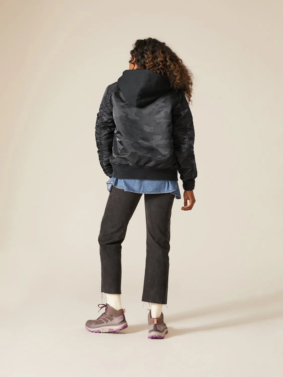 Alpha Industries MA-1 Hooded geacă camuflaj cu glugă