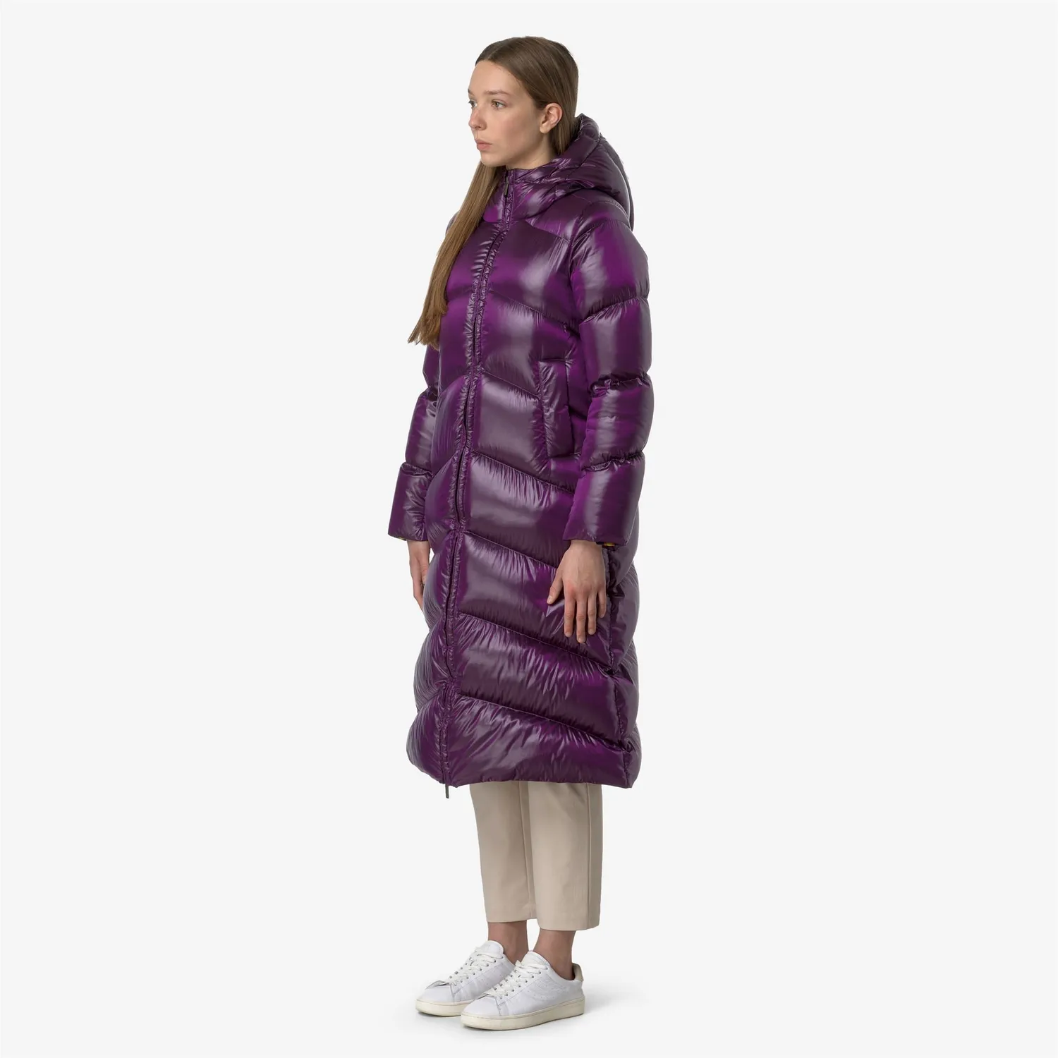 K-Way Neivel Crystal Chintz palton dama violet puf