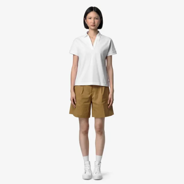 K-Way Iselie Jersey tricou alb damă bumbac