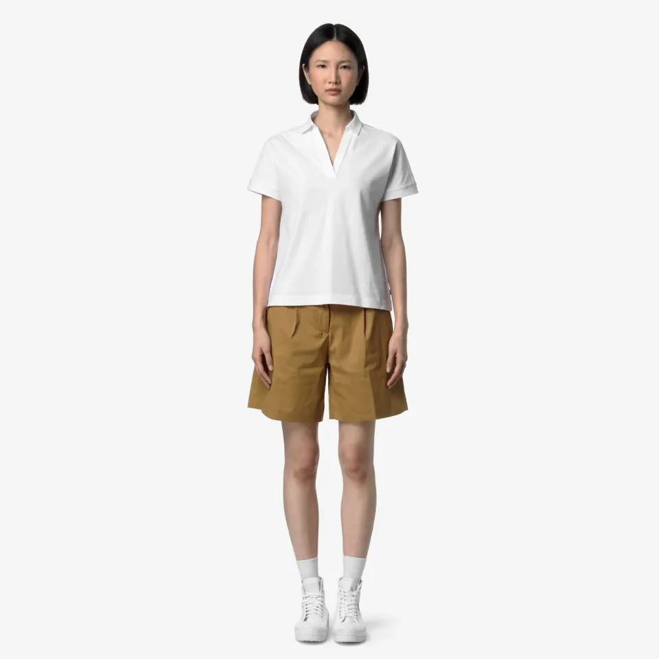 K-Way Iselie Jersey tricou alb damă bumbac