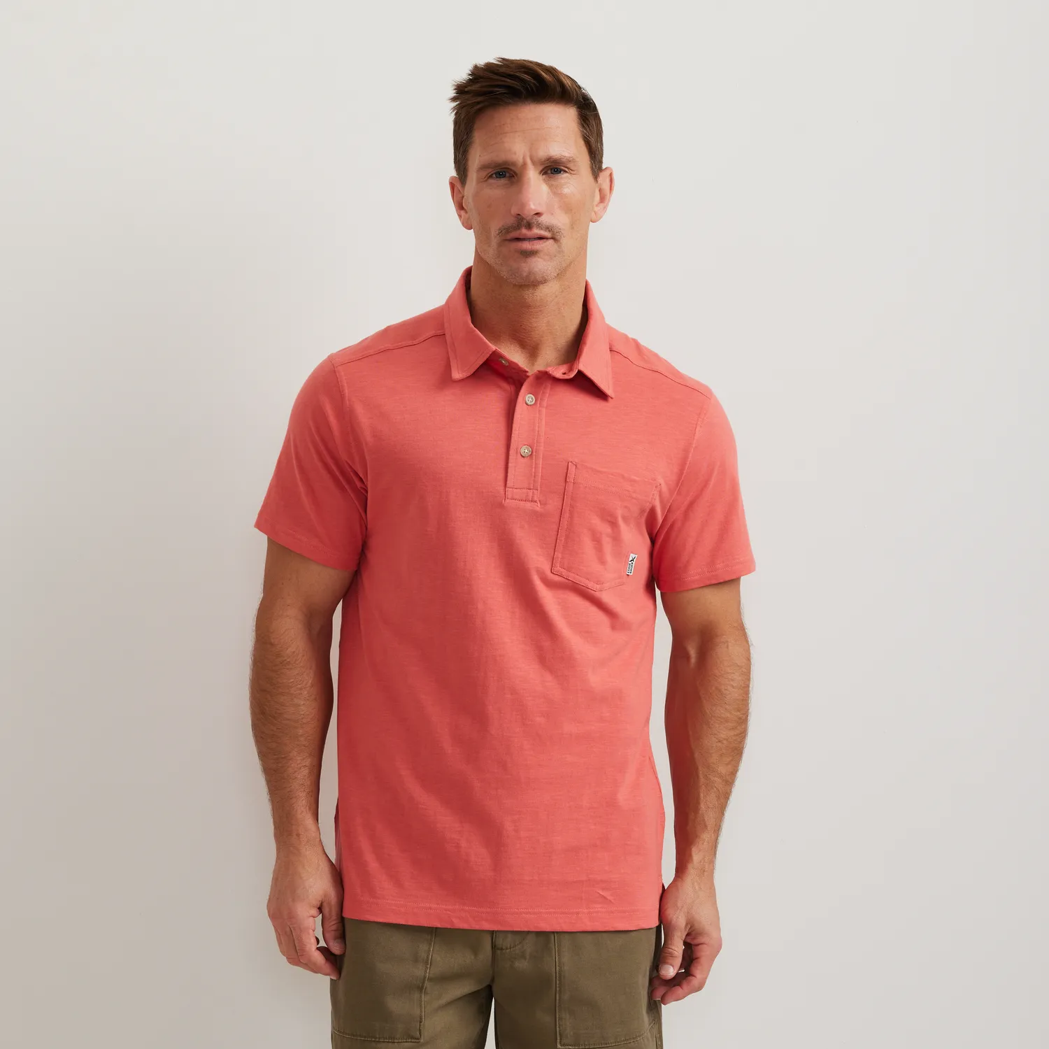 Eddie Bauer Baja tricou polo bărbați ivory M