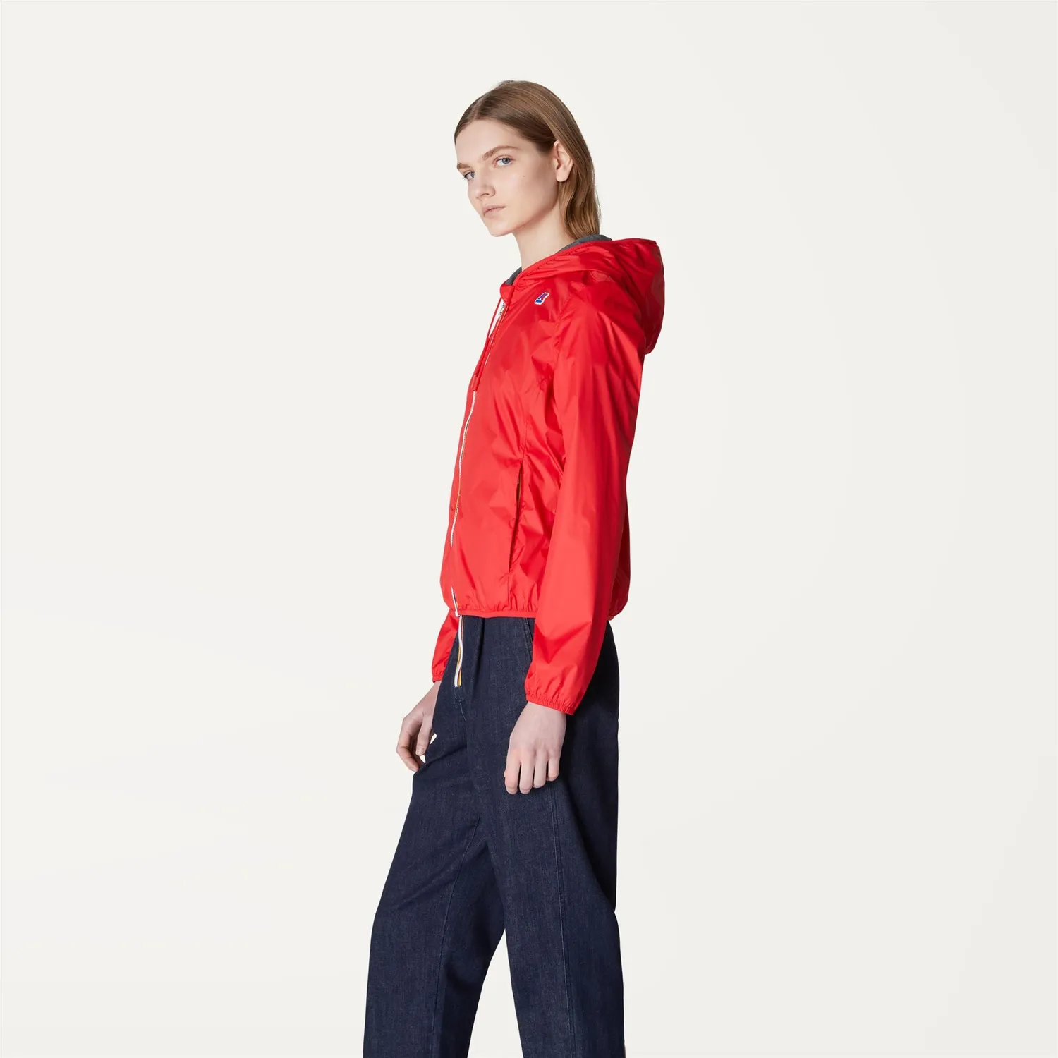 K-Way Lily Poly Jersey geaca dama rosie impermeabila
