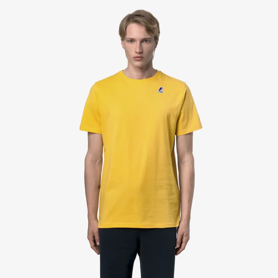 K-Way Le Vrai Leonide tricou galben unisex bumbac