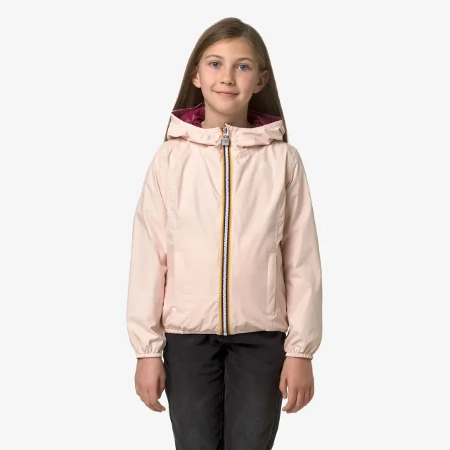 K-Way Lily Plus.2 Double geaca fete roz reversibila