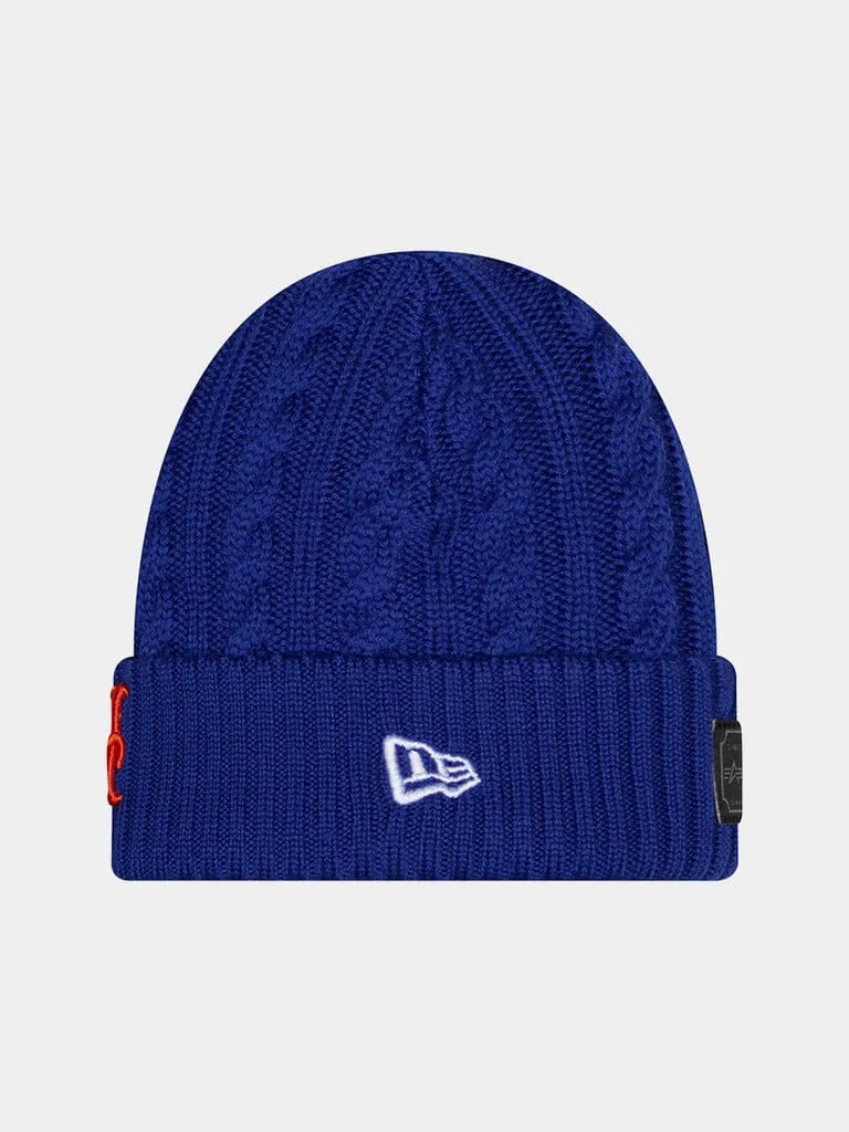Alpha Industries Mets căciulă lână albastru Merinos