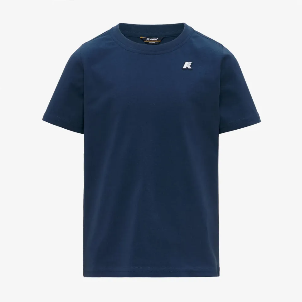 K-Way Odom tricou baieti albastru insignia bumbac