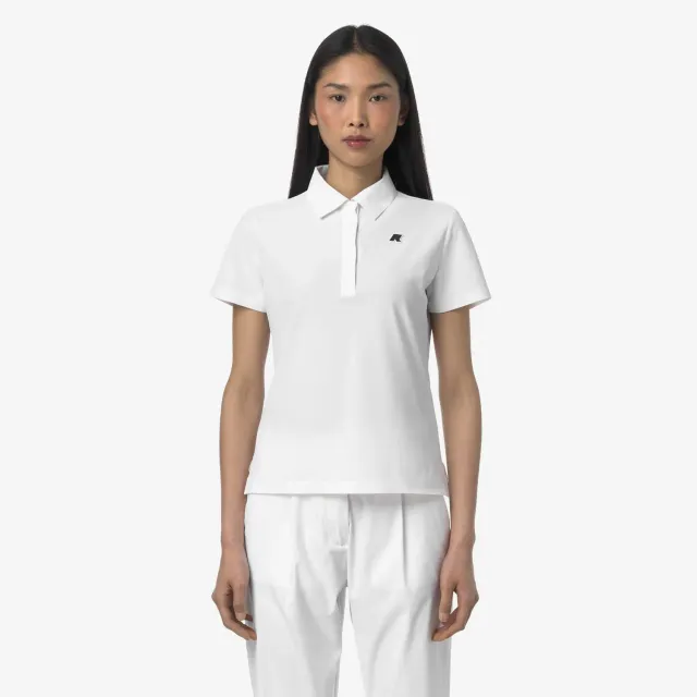 K-Way Birdie Golf polo dama alb stretch pique