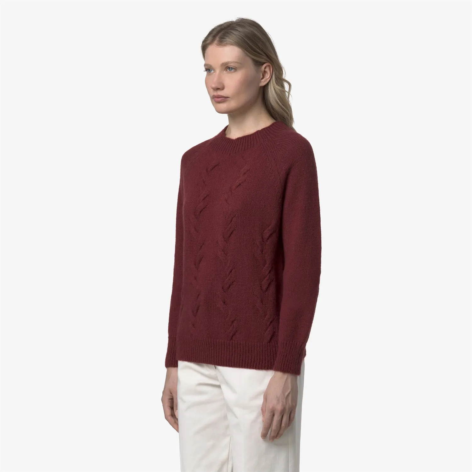 K-Way Lysa pulover dama rosu mohair