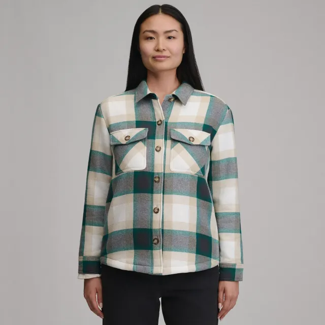 Eddie Bauer Heritage jacheta camasa Sea Glass sherpa