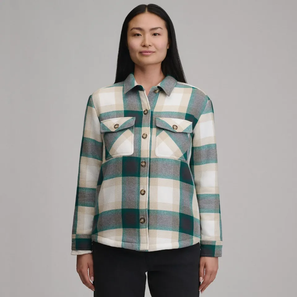 Eddie Bauer Heritage jacheta camasa Sea Glass sherpa