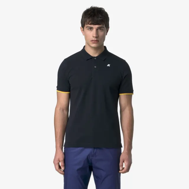 K-Way Vincent Pique Slim polo barbati albastru inchis