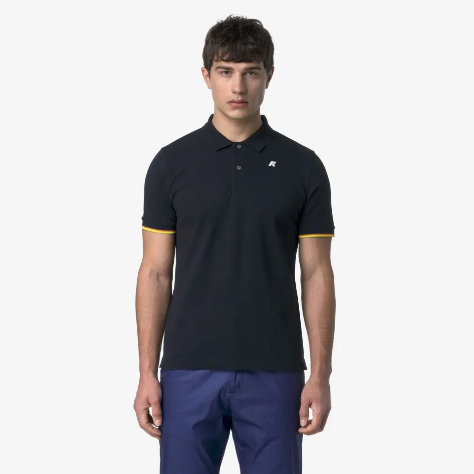 K-Way Vincent Pique Slim polo barbati albastru inchis