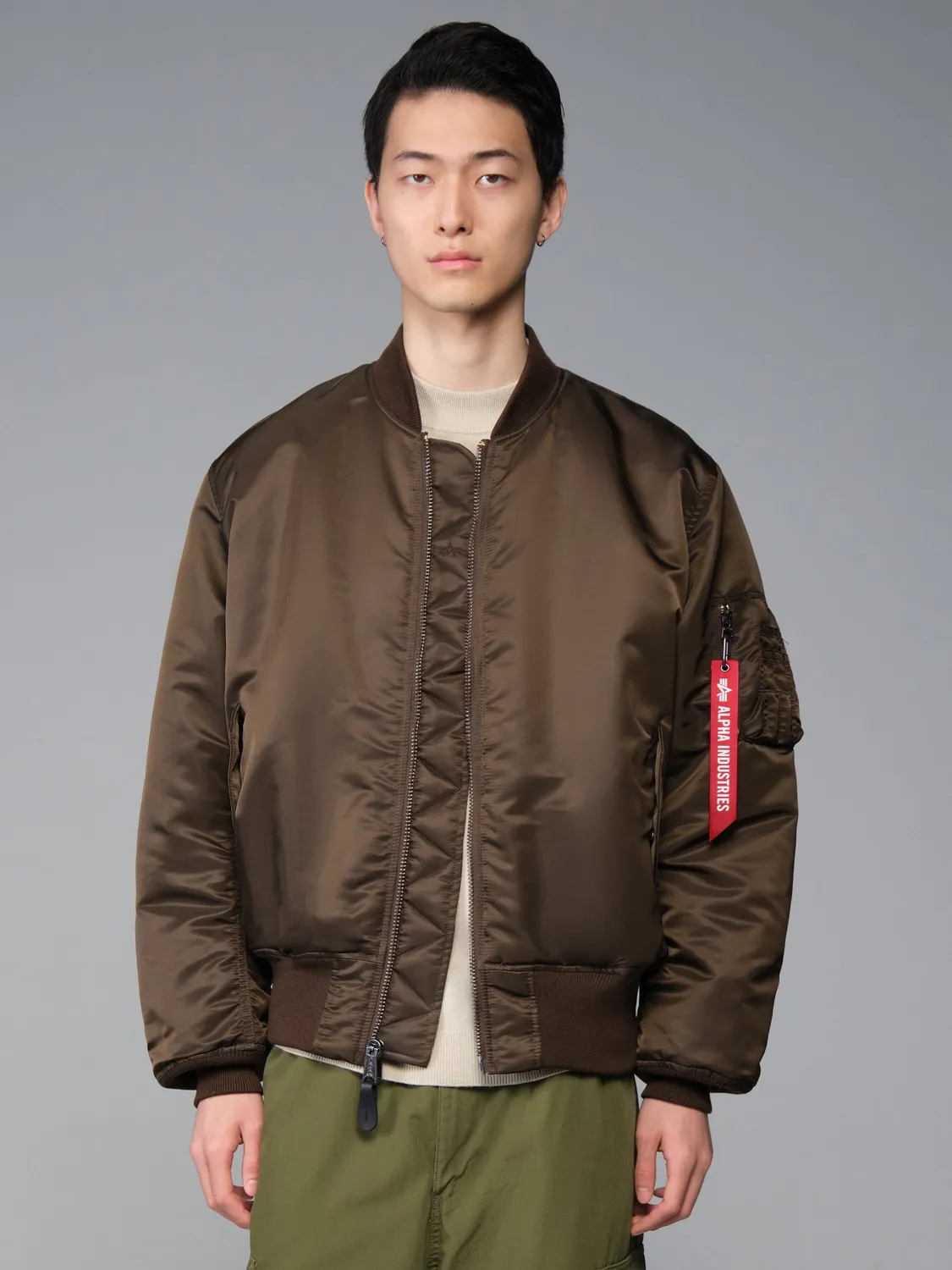 Alpha Industries MA-1 Camo geaca bomber hickory nailon