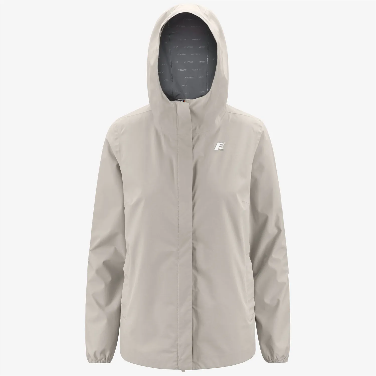 K-Way Marguerite Stretch Dot geaca dama bej impermeabila