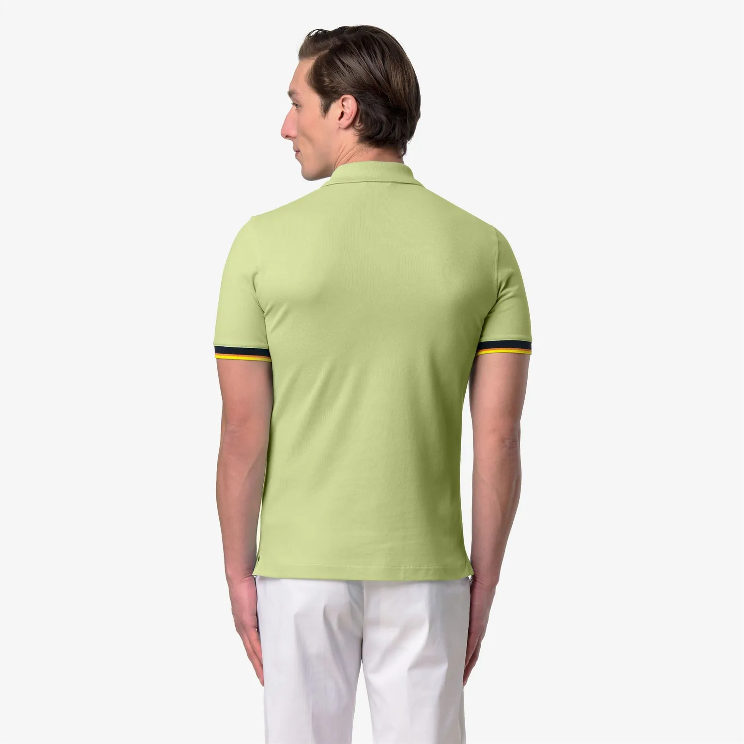 K-Way Vincent Pique Slim polo verde lime bumbac