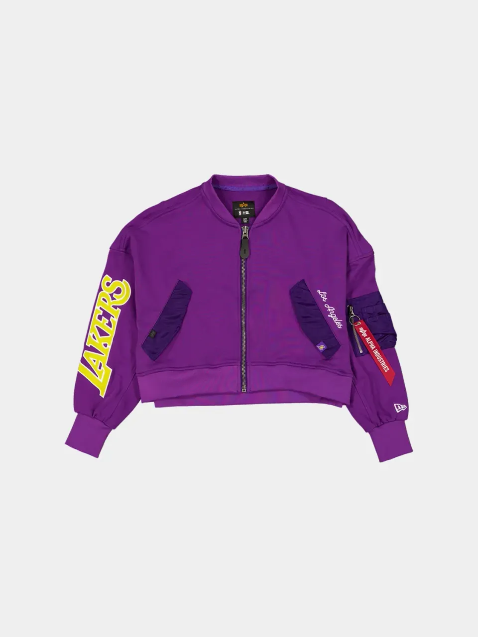 Alpha Industries L-2B Lakers jacheta dama mov french terry