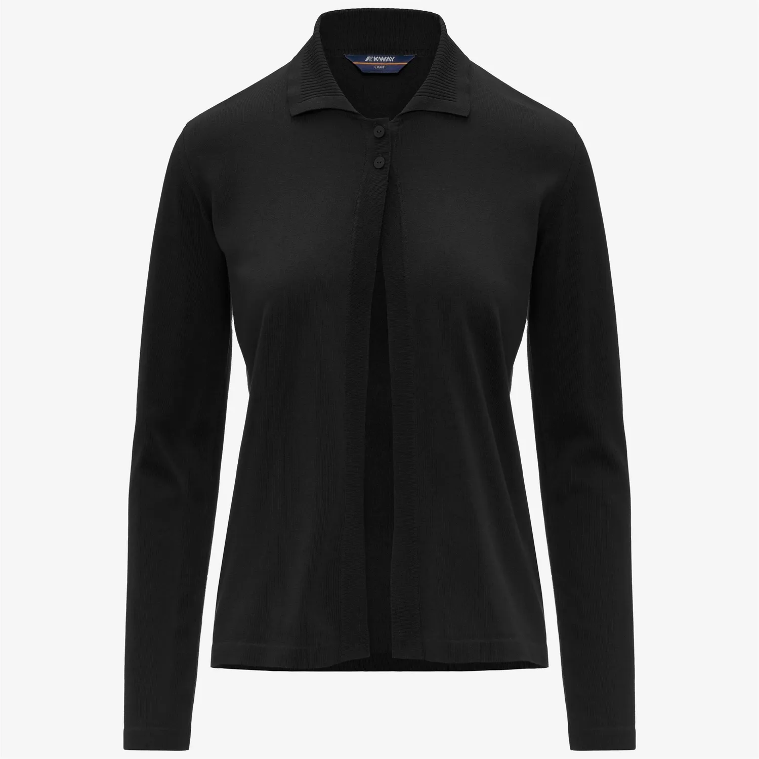 K-Way Lenid pulover polo dama negru bumbac antipilling
