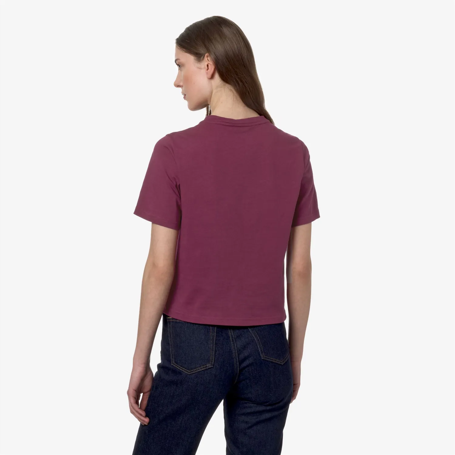 K-Way Amilly Tricou Dama Bumbac Rosu Inchis