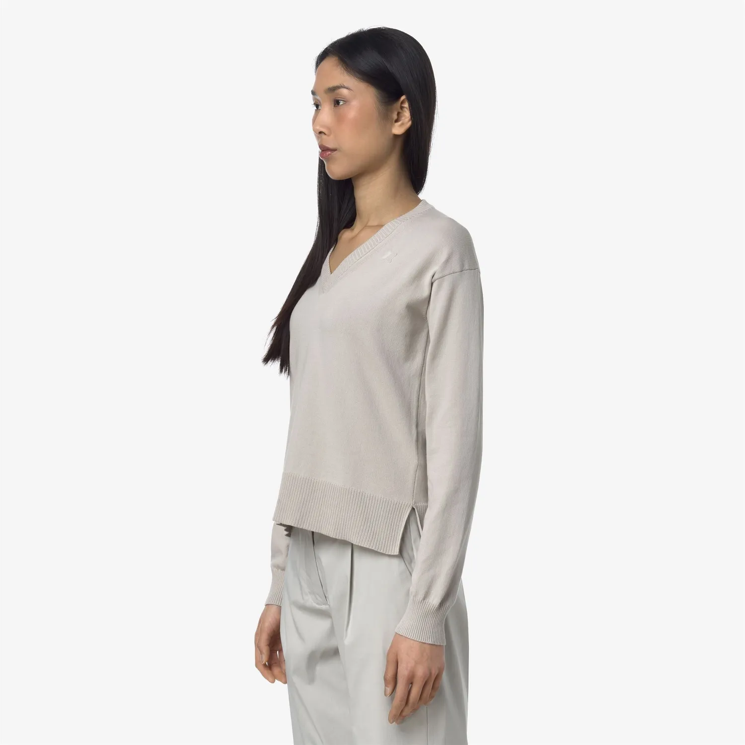 K-Way Adine Cotton PS pulover damă bej bumbac