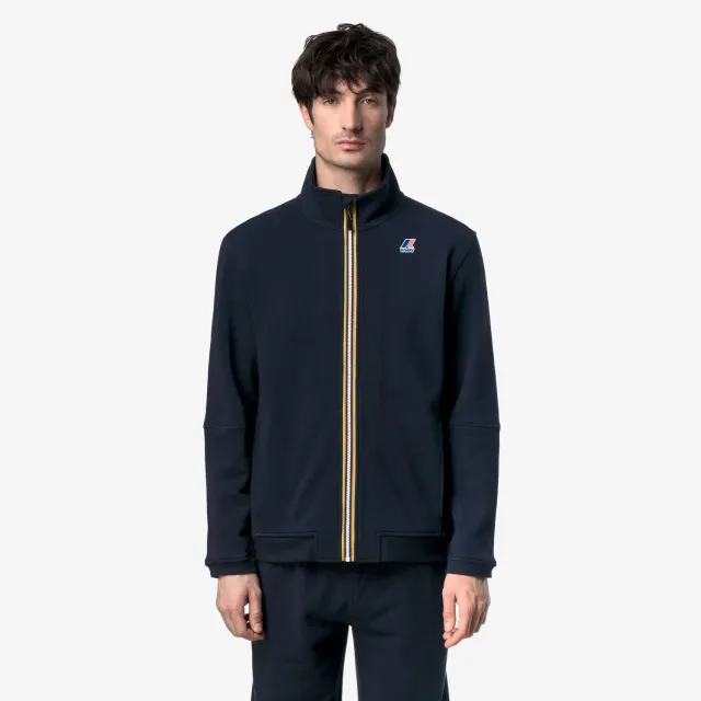 K-Way Pepin Poly Cotton hanorac fleece albastru