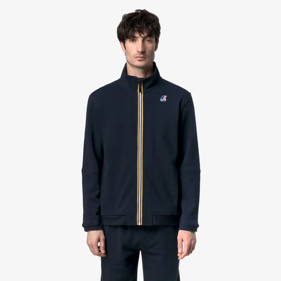 K-Way Pepin Poly Cotton hanorac fleece albastru