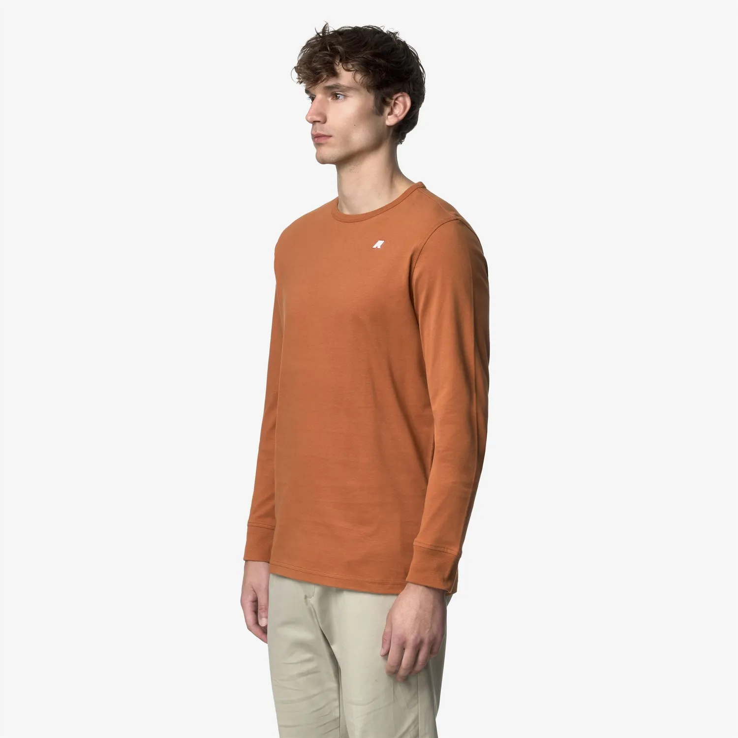 K-Way Elmer JS Peach tricou portocaliu bumbac pieptănat