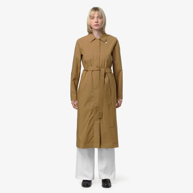 K-Way Barbra Stretch 2L geaca lunga maro impermeabila