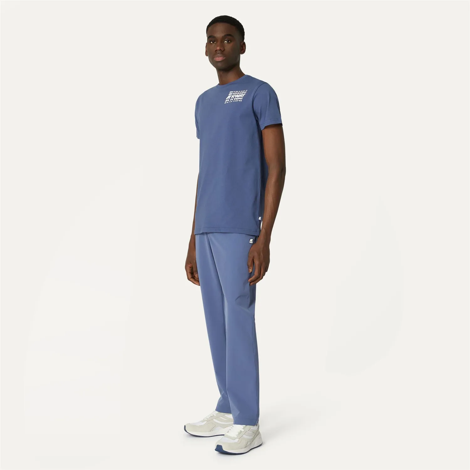 K-Way Gael Light pantaloni chino bărbați albastru indigo