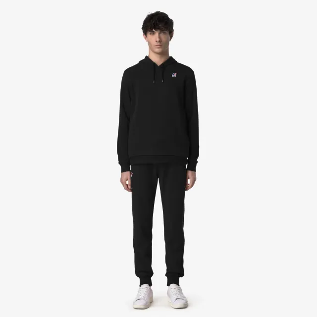 K-Way Bishop Poly Cotton pantaloni sport negri din bumbac