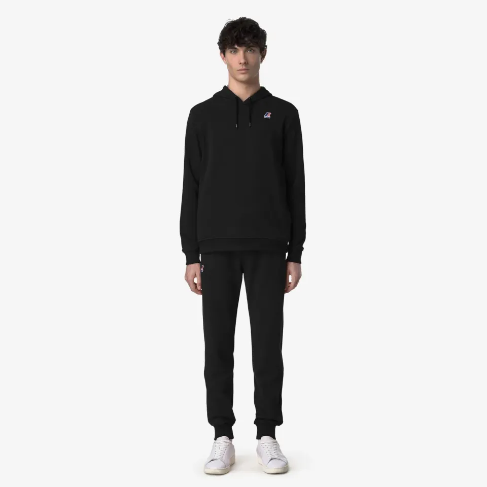 K-Way Bishop Poly Cotton pantaloni sport negri din bumbac