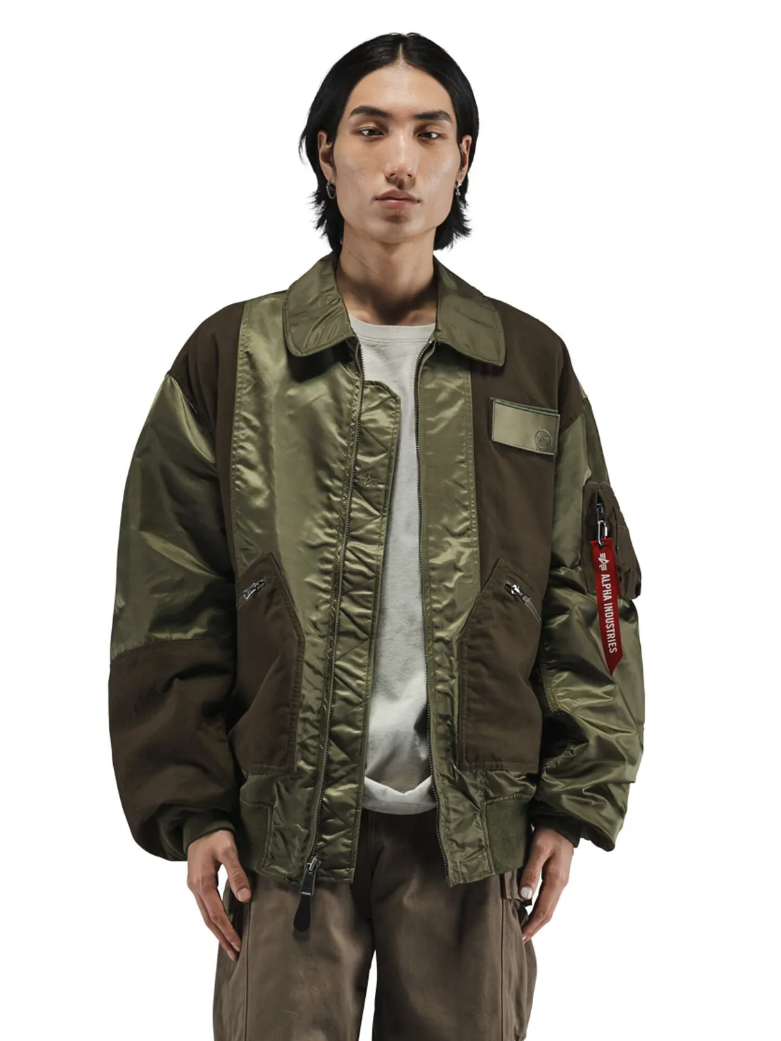 Alpha Industries CWU 36/P Mod geacă verde mixtă
