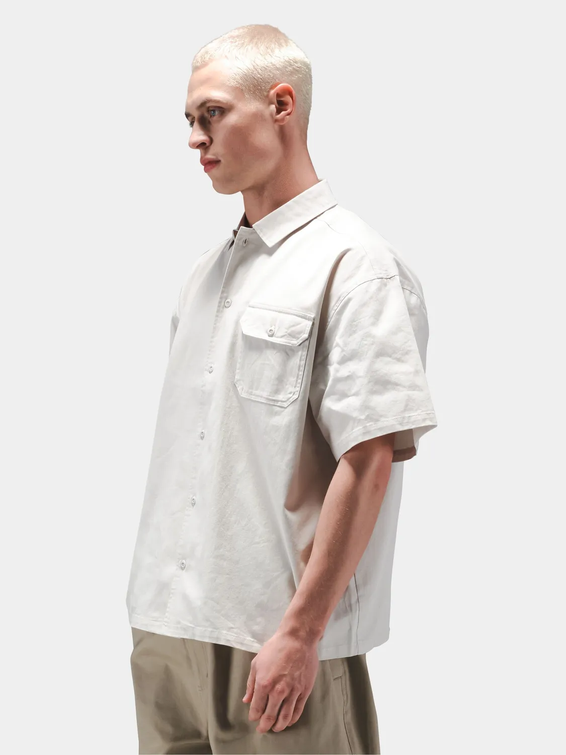 Alpha Industries Relaxed camasa barbati bumbac albastra