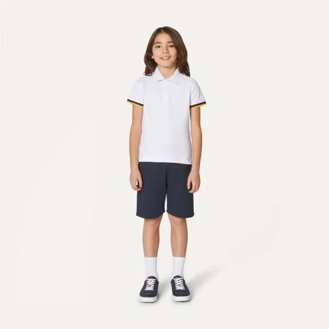 K-Way P. Vincent tricou polo baiat alb bumbac