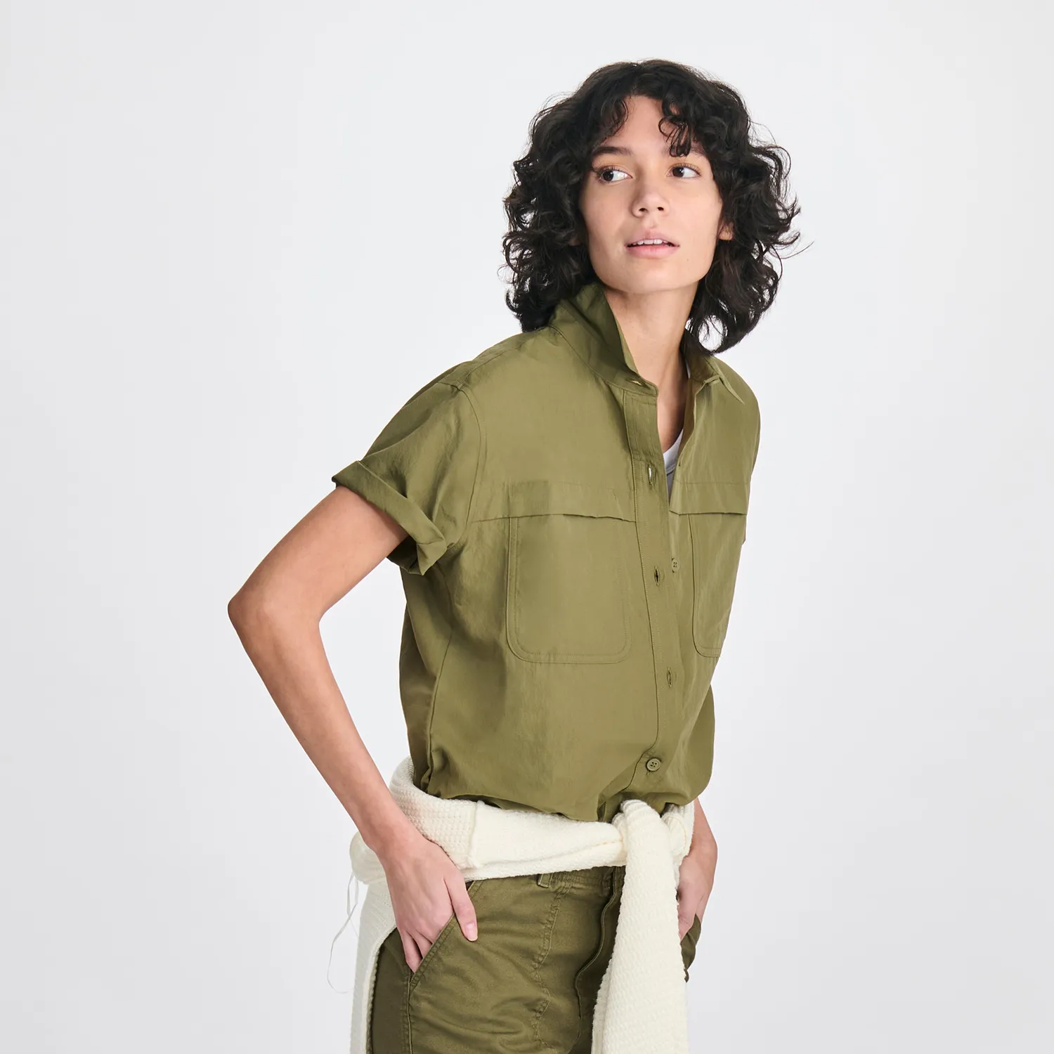 Eddie Bauer Rainier cămașă White protecție solară
