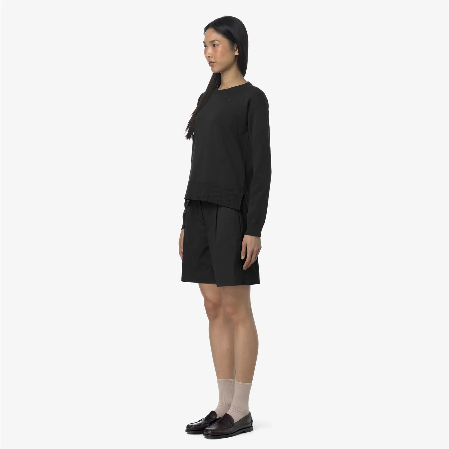 K-Way Nive Twill Tech bermude damă negre stretch