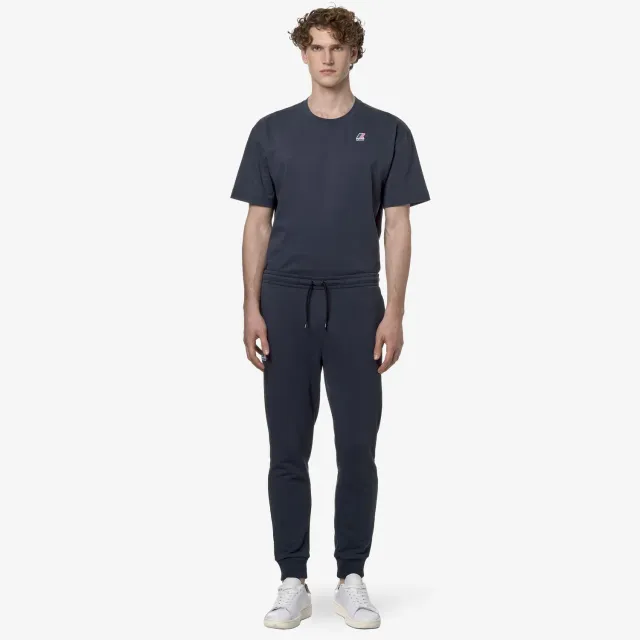K-Way Bishop pantaloni sport albastru din bumbac