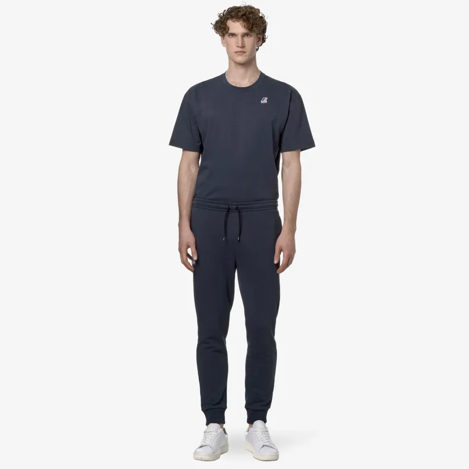 K-Way Bishop pantaloni sport albastru din bumbac