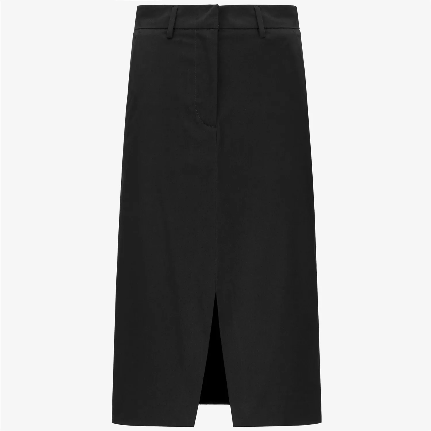K-Way Maeve Twill Tech fustă midi neagră