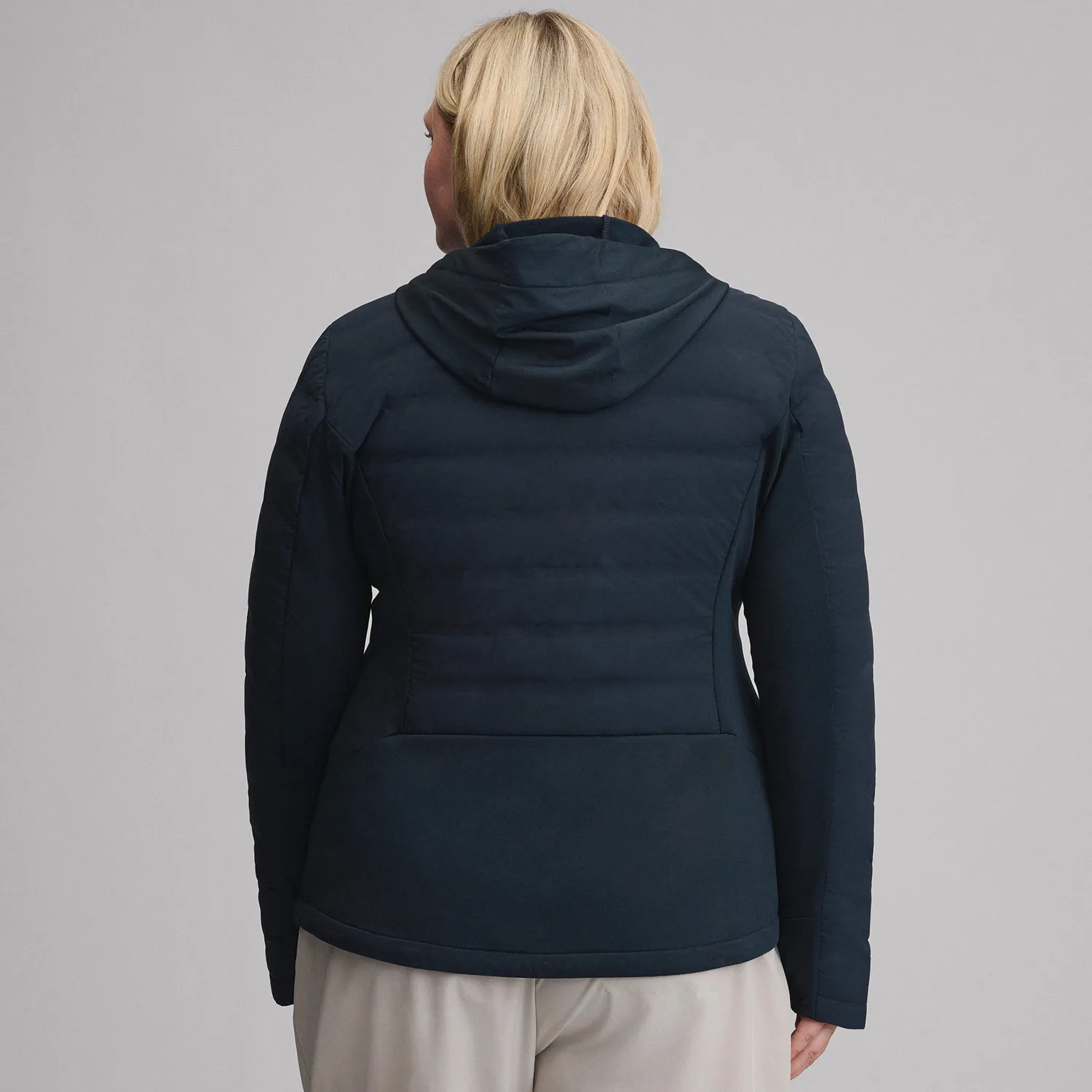 Eddie Bauer Motionloft Hybrid Down geaca dama negru calduroasa