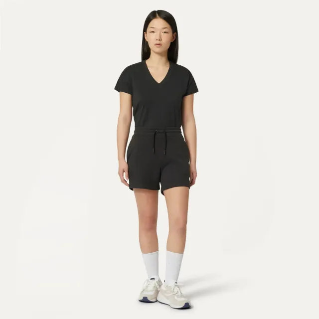 K-Way Rika pantaloni scurti negri bumbac dama
