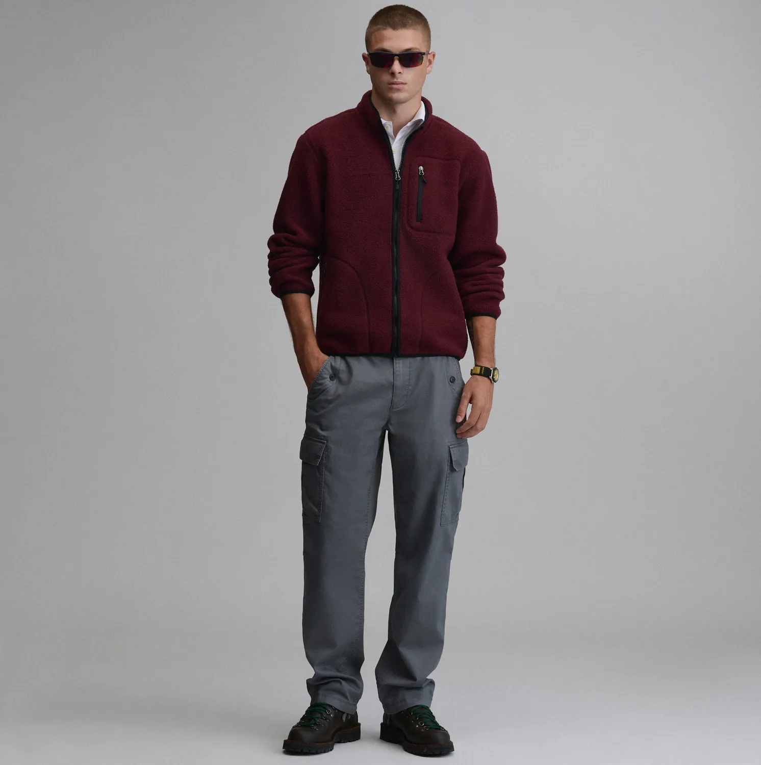 Eddie Bauer Journey Full-Zip polar violet inchis calduros
